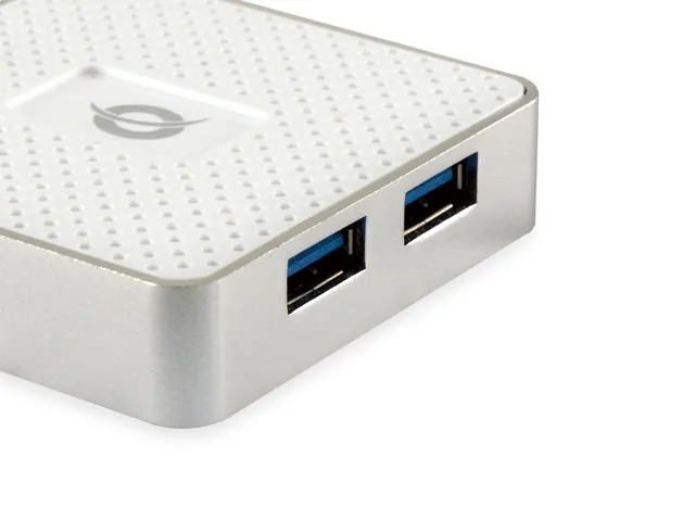Conceptronic HUBBIES03W interface hub USB 3.2 Gen 1 (3.1 Gen 1) Type-A 5000 Mbit/s Hvid