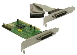 Parallel PCI udvidelseskort med 2 porte