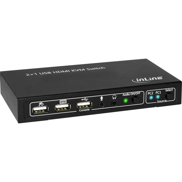 KVM Desktop switch, 2 port fuld HD HDMI/USB