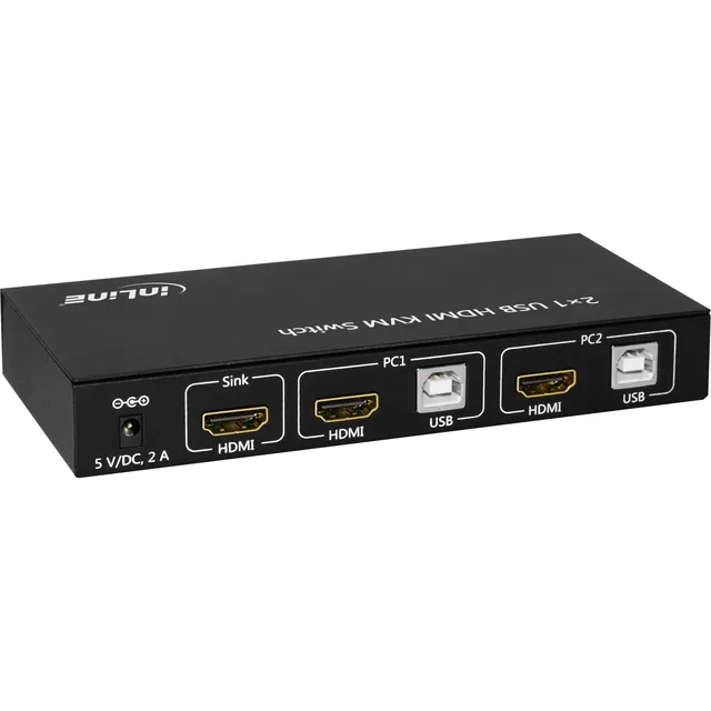 KVM Desktop switch, 2 port fuld HD HDMI/USB