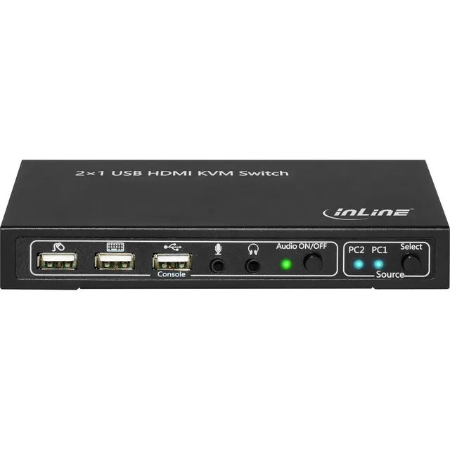 KVM Desktop switch, 2 port fuld HD HDMI/USB