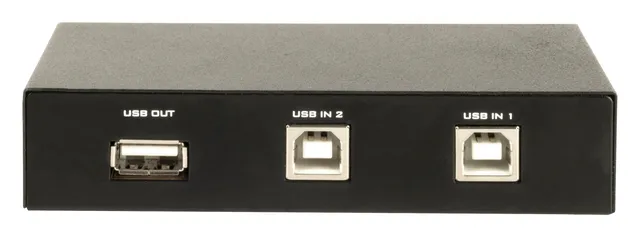 USB2 share hub, 2 PC/1 printer manuel knapper