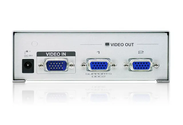 Videosplitter, SVGA, 2 port 350 Mhz