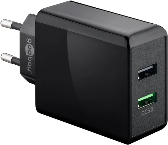 Strømforsyning 230 V til 1xUSB 5 V 3A QC