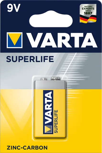 Varta 6F22/9 V Block (2022) Batterie, 1 Stk. Blister