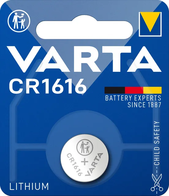 Batteri, CR1616 Lithium knapcelle 3 V, 5 stk