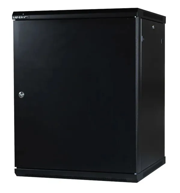 19 Væg rackskab 15HE, 766x600x600, sort, PD"
