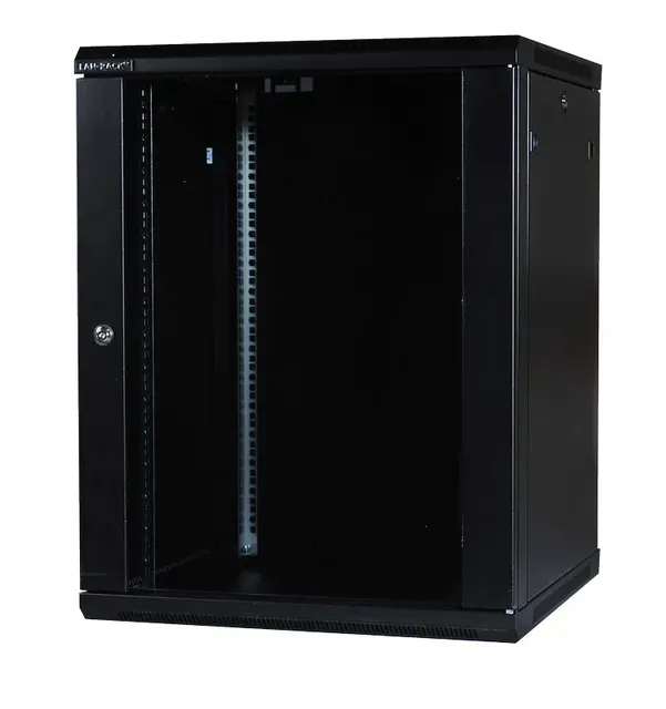 19 Væg rackskab 15HE, 766x600x600, sort, GD"