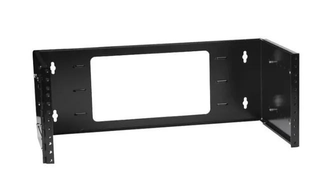 19 Rack vægbeslag, 4HE, 177x490x227, sort"