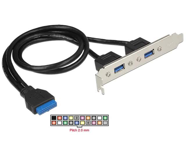 PC Bracket USB3 header to 2 x USB 3.0 Type A