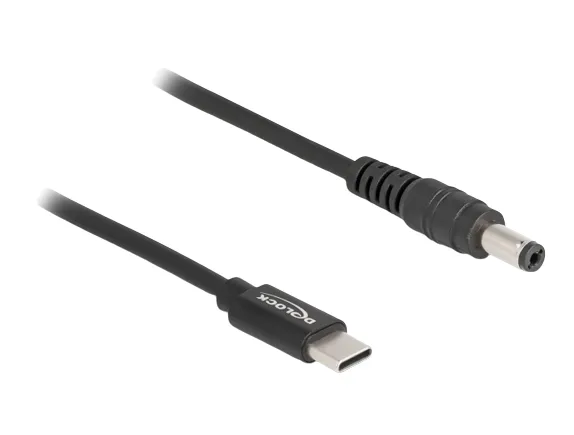 Delock Stromkabel - USB-C (M) zu Gleichstromstecker 5,5 x 2,1 mm (M) ( 87977 )