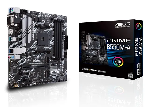 ASUS PRIME B550M-A - motherboard - micro ATX - Socket AM4 - AMD B550