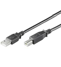 USB 2.0 Hi-Speed Cable, black<br>USB 2.0 male (type A) > USB 2.0 male (type B)