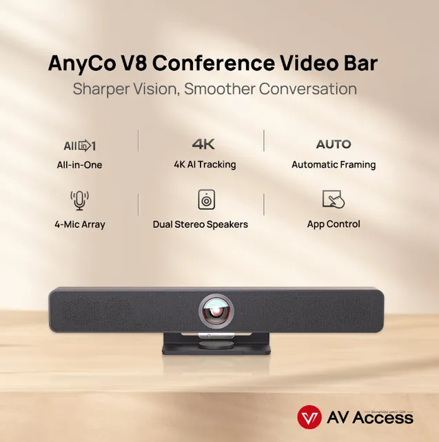 AnyCo V8 Videobar USB-C