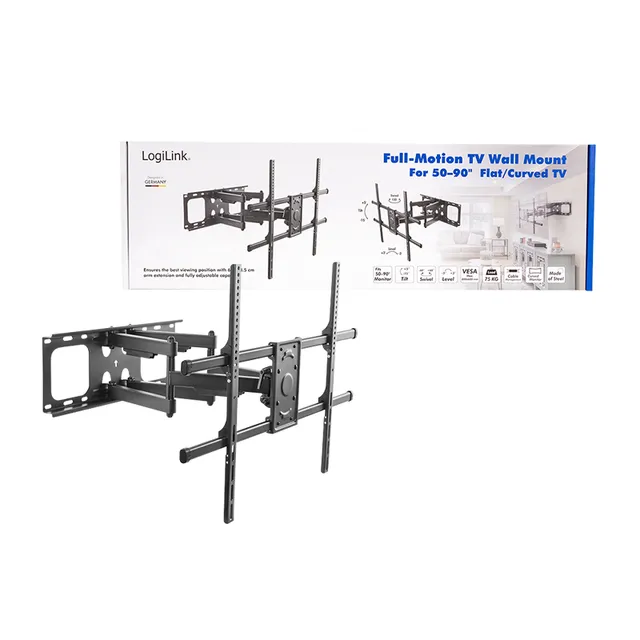 Logilink TV-Wandhalterung, 50 90", neigb. schwenkb. 75 kg