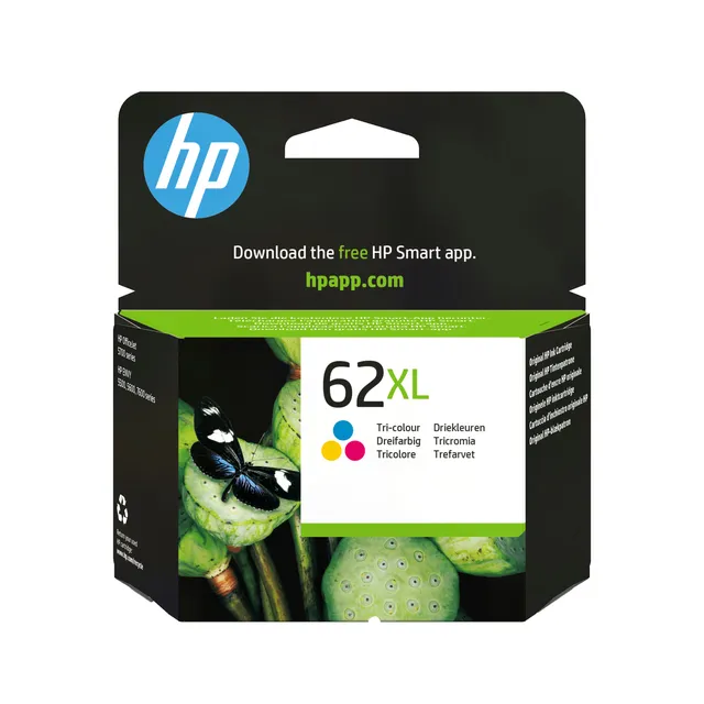 HP 62XL Tri-color Ink 400 sider