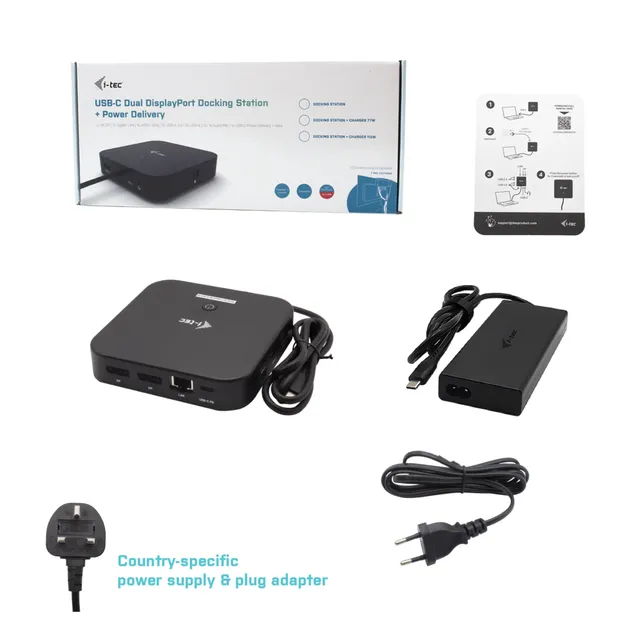 I-TEC USB-C Docking MST 100w - 112W PSU