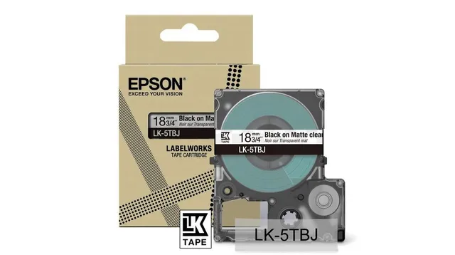 Epson LabelWorks LK-5TBJ - Matt - clear/black - Rolle (1,8 cm) ( C53S672066 )