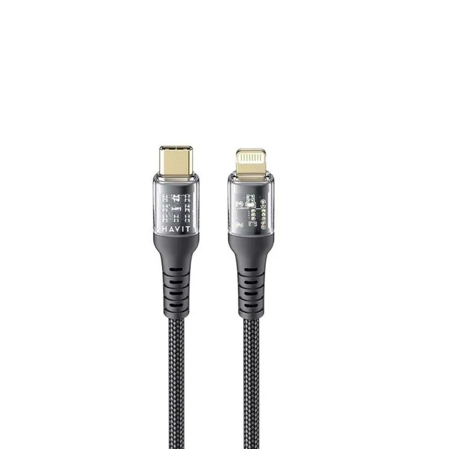 Havit USB-C to Lightning cable 1 m sort