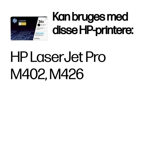  HP 26X (CF226X) Toner Cartridge, Black