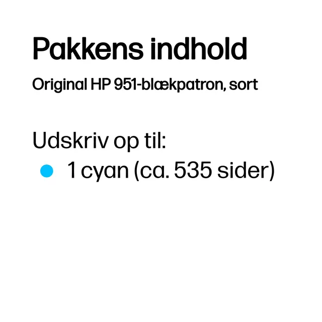 HP 951  Standardertrag Cyan ( CN050AE )