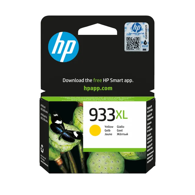 HP 933XL - Hohe Ergiebigkeit - Gelb - Original - Tintenpatrone - für Officejet 6100, 6600 H711a,...