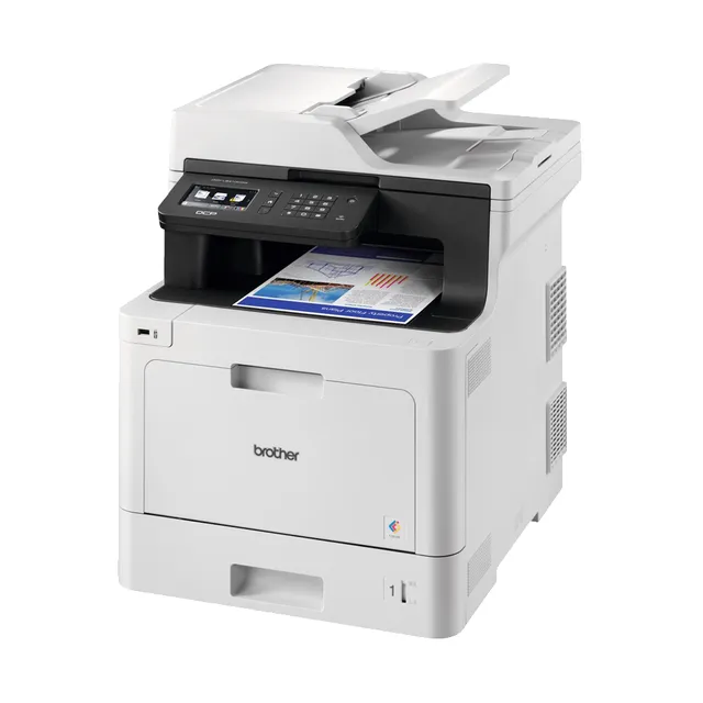 Brother DCP-L8410CDW Kleur A4 AIO laserprinter. 31ppm. (z/w/kleur). 512mb. 250 vel papierlade ui...