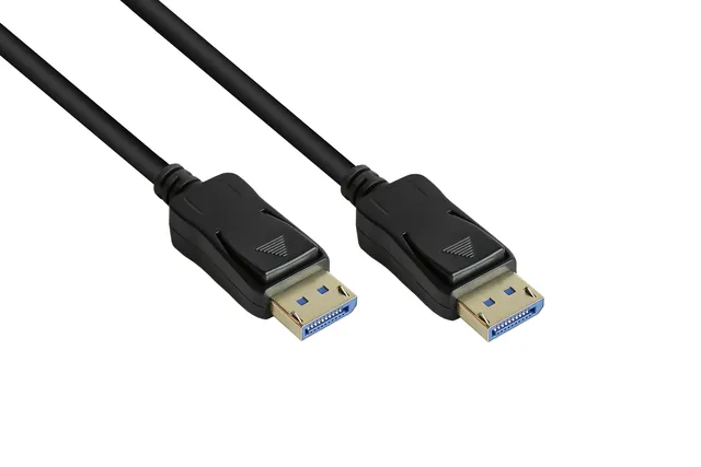 DisplayPort 2.0 Kabel, 54 Gbit/s, UHBR 13.5, 4K @240Hz / 8K @60Hz, Kupferleiter, schwarz, 1m, Go...