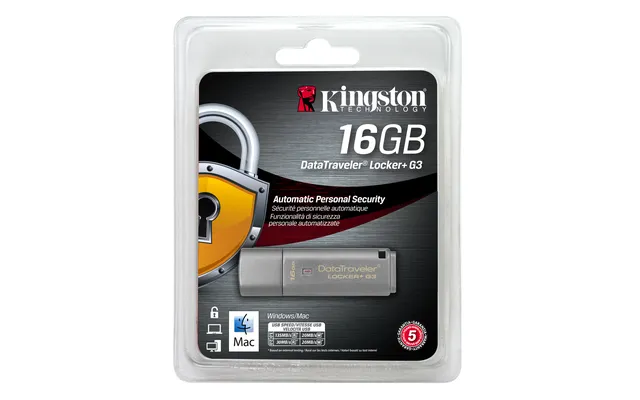 DataTraveler Locker+ G3 16 GB, USB-Stick