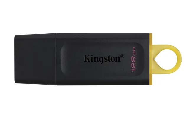 Kingston DataTraveler Exodia DTX/128GB Flash Drive USB 3.2 Gen 1 - with Protective Cap and Keyri...