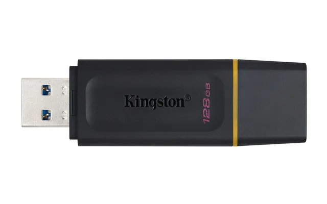 Kingston DataTraveler Exodia DTX/128GB Flash Drive USB 3.2 Gen 1 - with Protective Cap and Keyri...