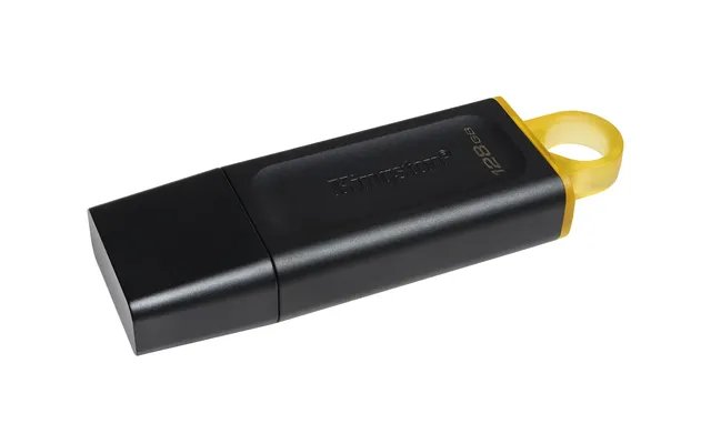 Kingston DataTraveler Exodia DTX/128GB Flash Drive USB 3.2 Gen 1 - with Protective Cap and Keyri...