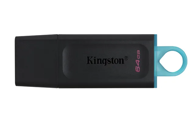 Kingston DataTraveler Exodia DTX/64GB Flash Drive USB 3.2 Gen 1 - with Protective Cap and Keyrin...