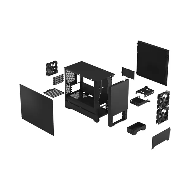 Fractal Design Fractal D. Pop Mini Silent Black Solid| FD-C-POS1M-01 ( FD-C-POS1M-01 )