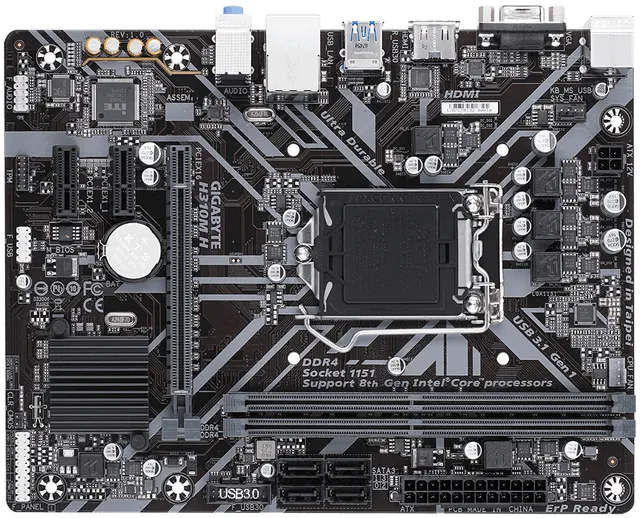Gigabyte S1151,DDR4,H310,USB3.1,7.1