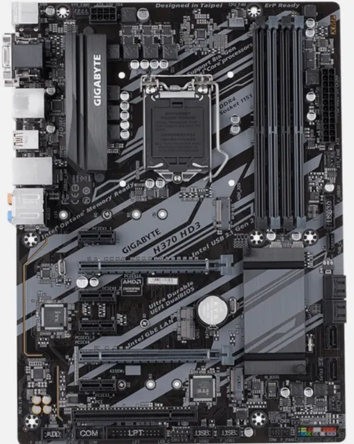 Gigabyte S1151,H370,DDR4,USB3.1,7.1 Lyd