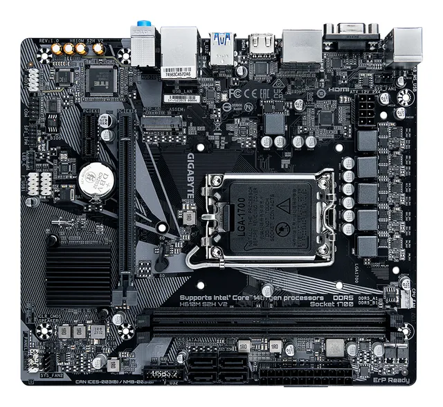 Gigabyte H610M S2H DDR5 (Socket LGA1700) Micro ATX Motherboard