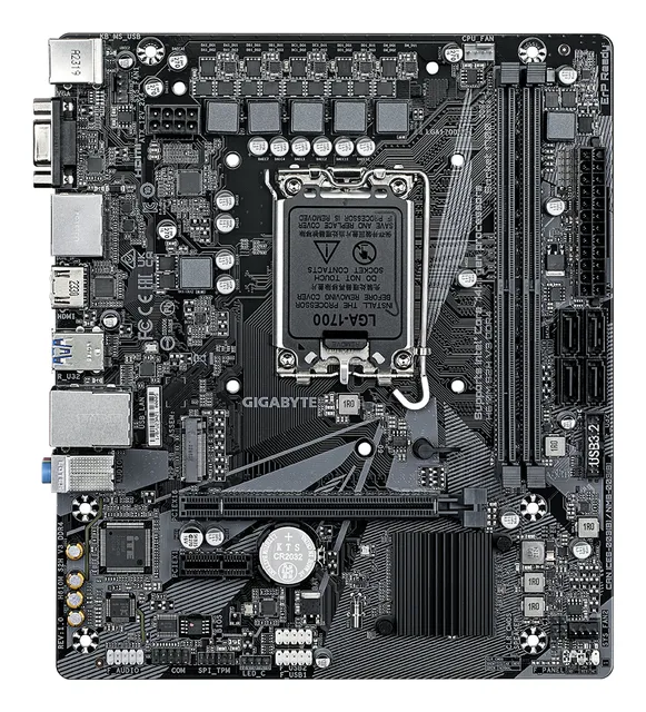 GIGABYTE H610M S2H V3 DDR4 Bundkort - Intel H610 - Intel LGA1700 socket - DDR4 RAM - Micro-ATX