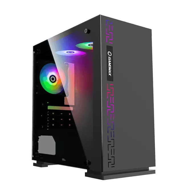 Gamemax kabinet uATX u. PSU, Sort