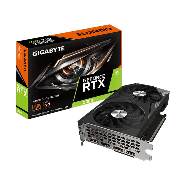 Gigabyte GeForce RTX 3060 WINDFORCE OC 12G - graphics card - GF RTX 3060 - 12 GB