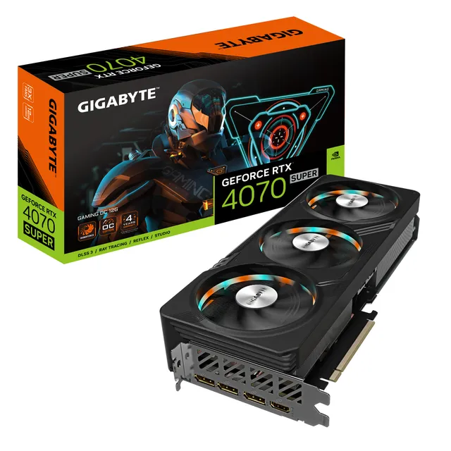 GIGABYTE GeForce RTX 4070 SUPER OC 12GB, HDMI, 3 DP 