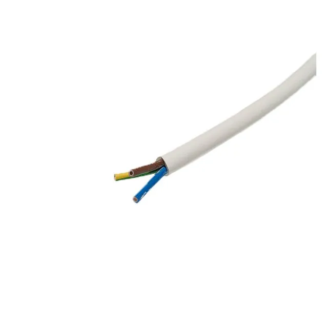 Rund PKAJ 3G 1,5mm hvid S50 - 50m