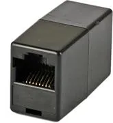 RJ45 mellemled Hun/Hun 1:1 sort