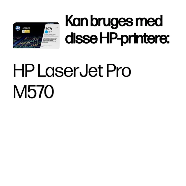 HP Original 507A LaserJet-tonerpatron, cyan