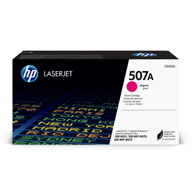 HP Original 507A LaserJet-tonerpatron, magenta