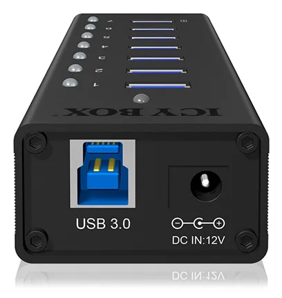 Icy Box IB-AC618 7 Port USB 3.0 Hub with USB Charge Port