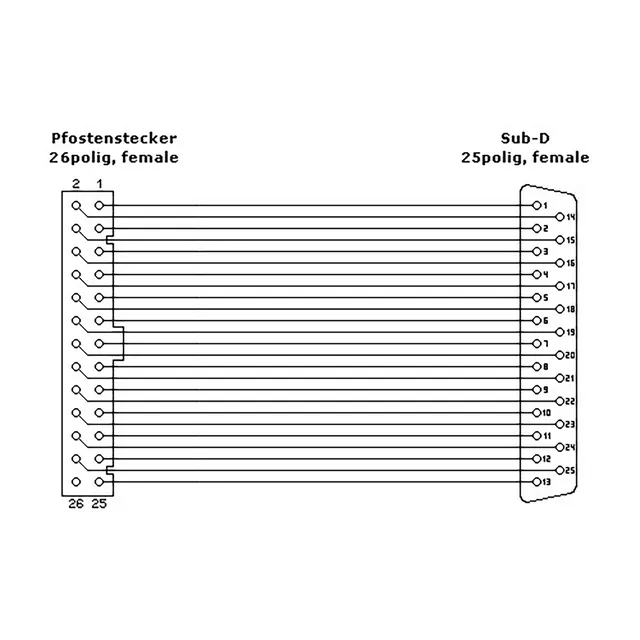 Parallel Bagplade til internt header 25cm