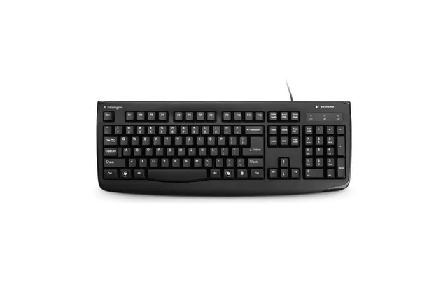 Kensington Pro Fit Washable - Tastatur - USB - Pan-Nordic - Sort