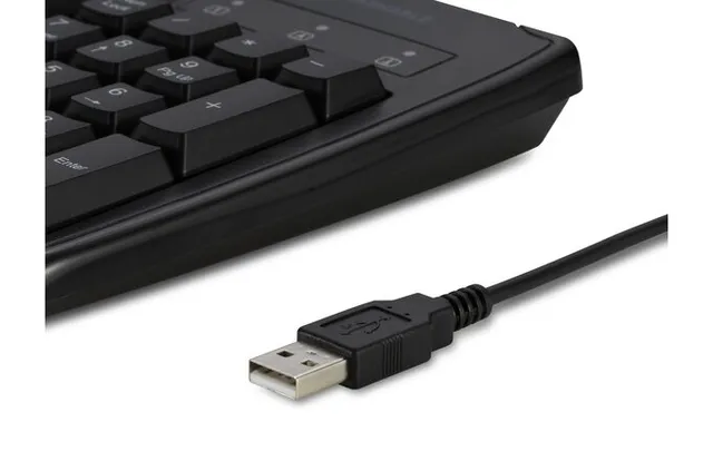 Kensington Pro Fit Washable - Tastatur - USB - Pan-Nordic - Sort