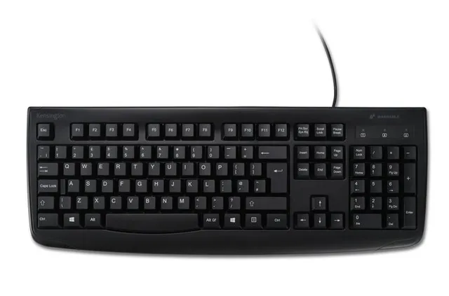 Kensington Pro Fit Washable - Tastatur - USB - Pan-Nordic - Sort